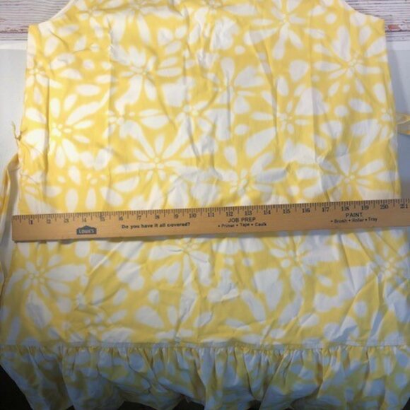 Banana Republic Women’s Sleeveless Dress MEDIUM yellow/wht Party Wedding Casual - Picture 13 of 14